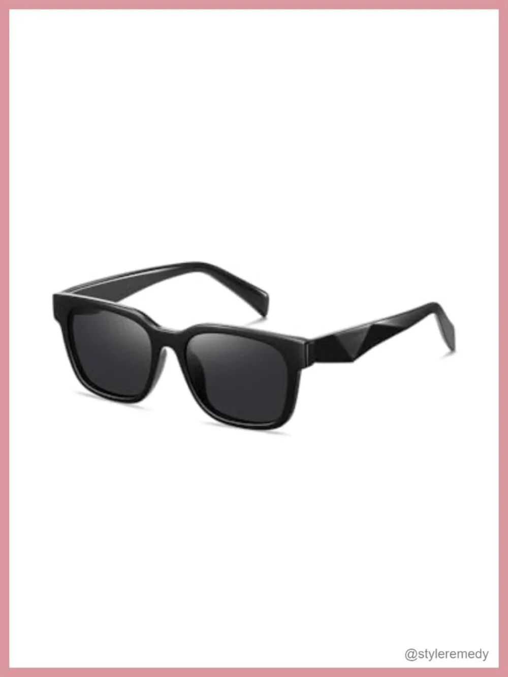 Retro Chunky Rectangle Frame UV400 Square Sunglasses for Women Men